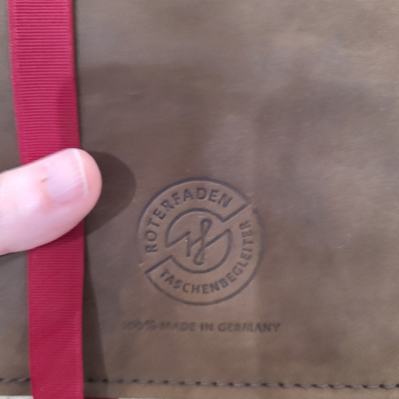 Roterfaden M A5 Travelers Notebook Leather Cover Taschenbegleiter - Picture 13 of 15